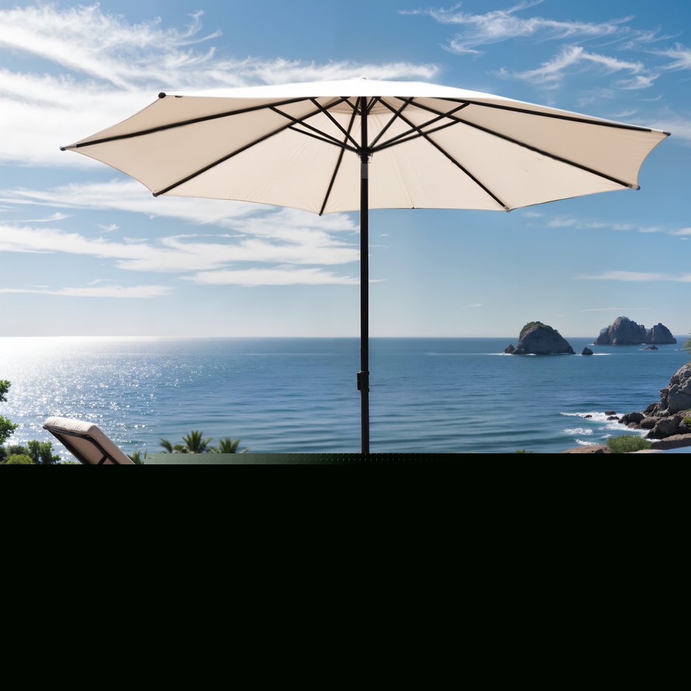 Stone Market Umbrella Steel In Ground Adjustable Umbrella Base