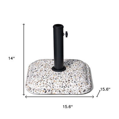 Stone Market Umbrella Steel In Ground Adjustable Umbrella Base