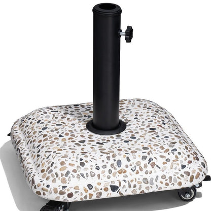 Stone Market Umbrella Steel In Ground Adjustable Umbrella Base