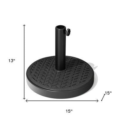 Black Market Umbrella Fillable Steel In Ground Adjustable Umbrella Base