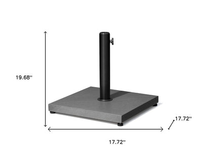 Gray Market Umbrella Fillable Steel In Ground Adjustable Umbrella Base