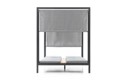 64" X 64" Gray Aluminum Gazebo
