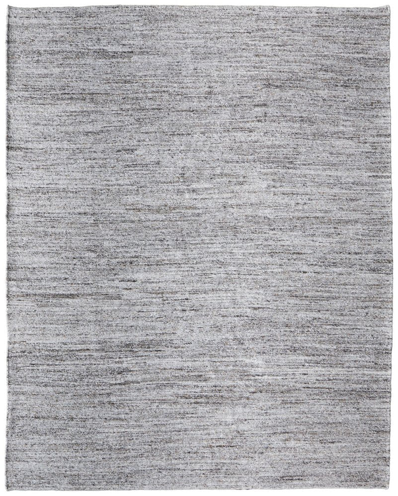 9' X 13' Gray And Brown Handmade Indoor Outdoor Area Rug