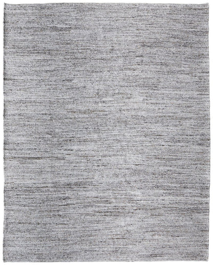 9' X 13' Gray And Brown Handmade Indoor Outdoor Area Rug