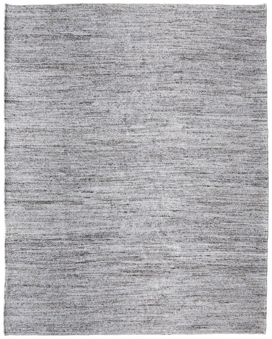 9' X 13' Gray And Brown Handmade Indoor Outdoor Area Rug