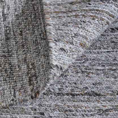 9' X 13' Gray And Brown Handmade Indoor Outdoor Area Rug