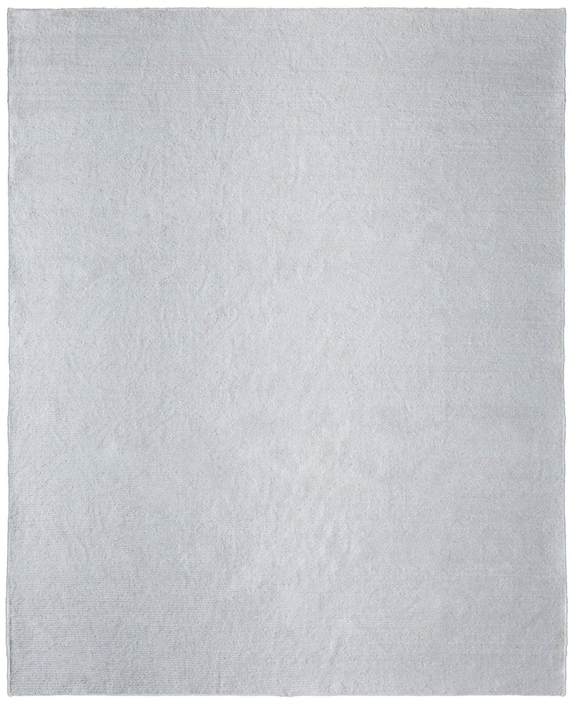 9' X 13' White Handmade Indoor Outdoor Area Rug