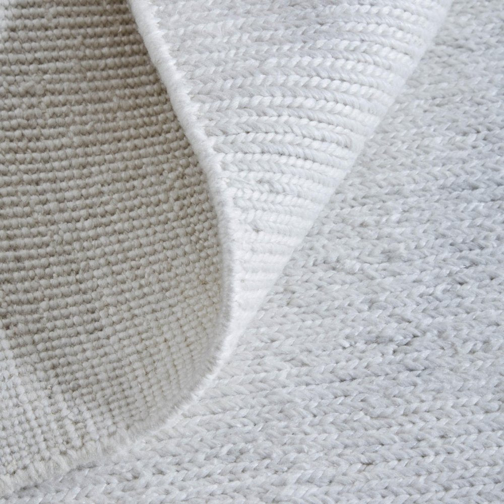9' X 13' White Handmade Indoor Outdoor Area Rug