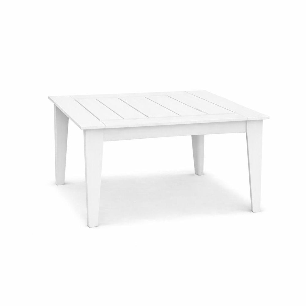 39" Black Heavy Duty Plastic Square Outdoor Dining Table