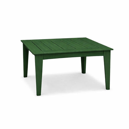 39" Black Heavy Duty Plastic Square Outdoor Dining Table