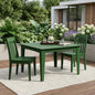 39" Black Heavy Duty Plastic Square Outdoor Dining Table