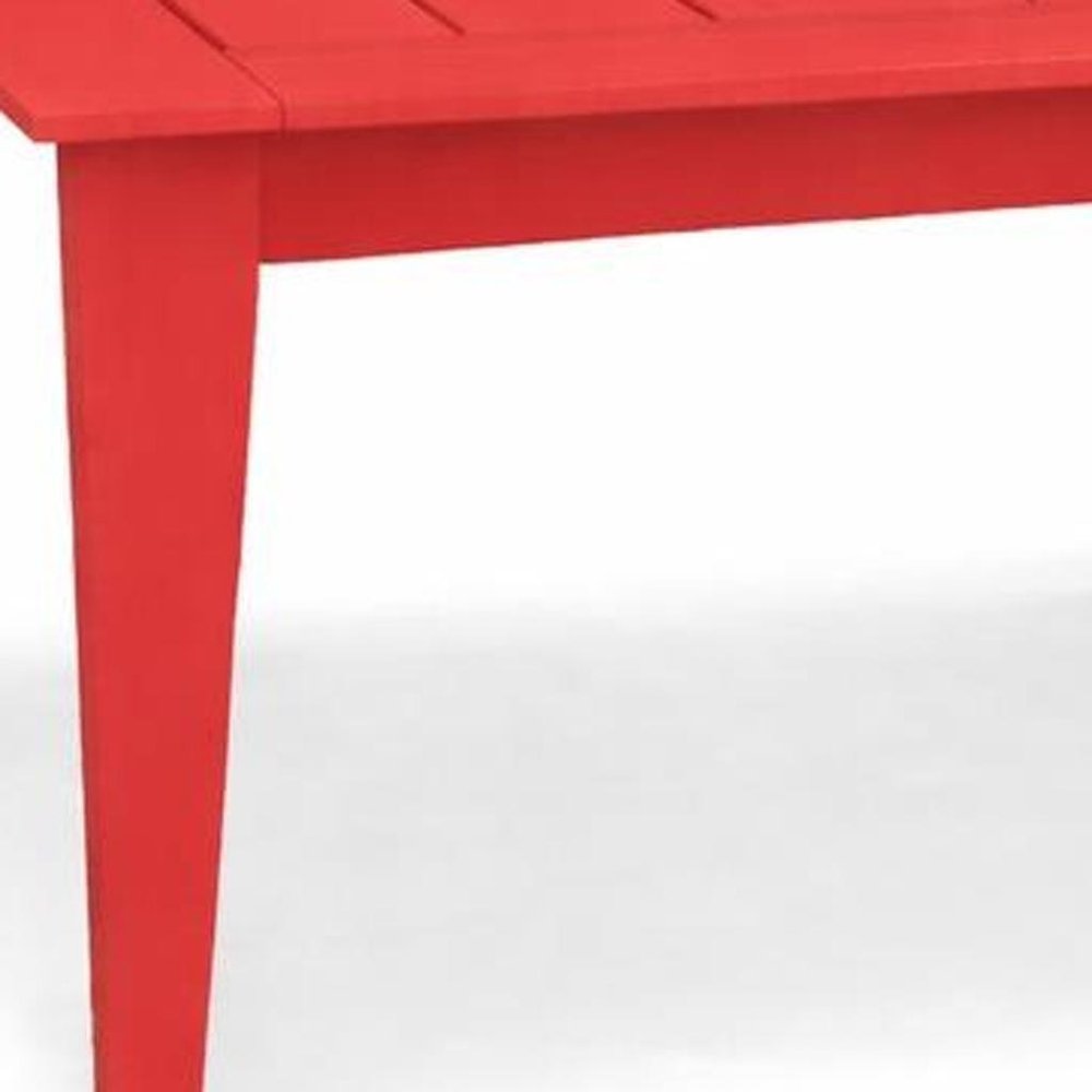 39" Black Heavy Duty Plastic Square Outdoor Dining Table