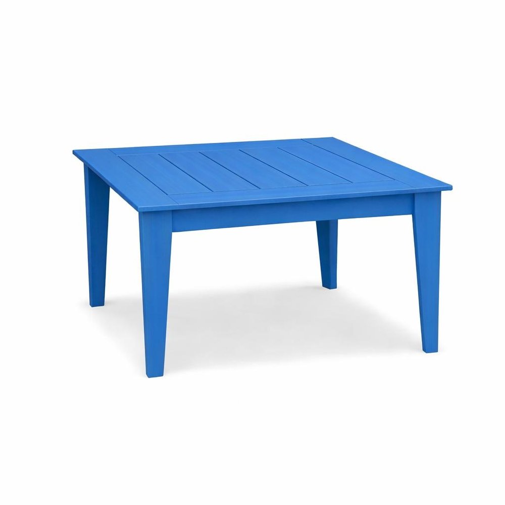39" Black Heavy Duty Plastic Square Outdoor Dining Table
