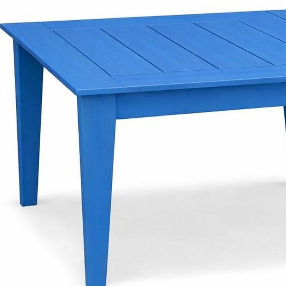 39" Black Heavy Duty Plastic Square Outdoor Dining Table