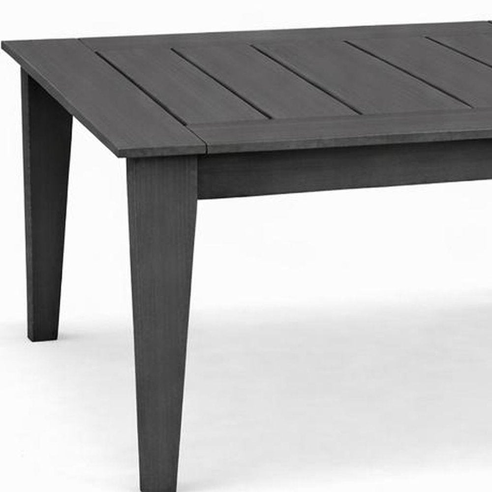 39" Black Heavy Duty Plastic Square Outdoor Dining Table