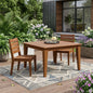 39" Black Heavy Duty Plastic Square Outdoor Dining Table