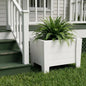 20" X 18" Black Heavy Duty Plastic Square Planter Box