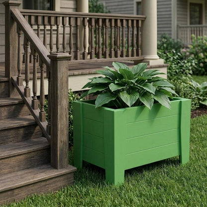20" X 18" Black Heavy Duty Plastic Square Planter Box