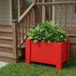 20" X 18" Black Heavy Duty Plastic Square Planter Box