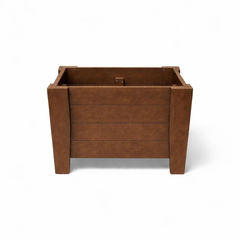 20" X 18" Black Heavy Duty Plastic Square Planter Box