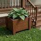 20" X 18" Black Heavy Duty Plastic Square Planter Box