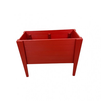 30" X 36" Red Heavy Duty Plastic Rectangular Raised Garden Bed