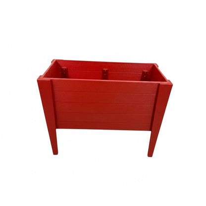 30" X 36" Red Heavy Duty Plastic Rectangular Raised Garden Bed