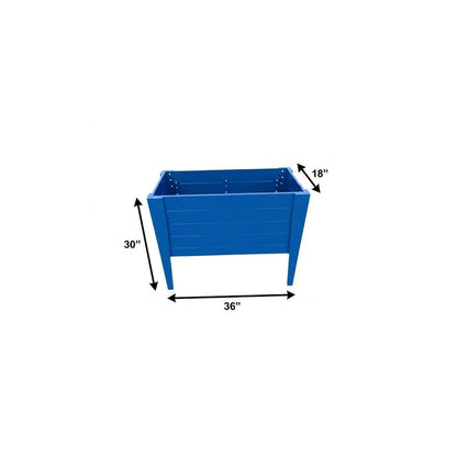 30" X 36" Red Heavy Duty Plastic Rectangular Raised Garden Bed