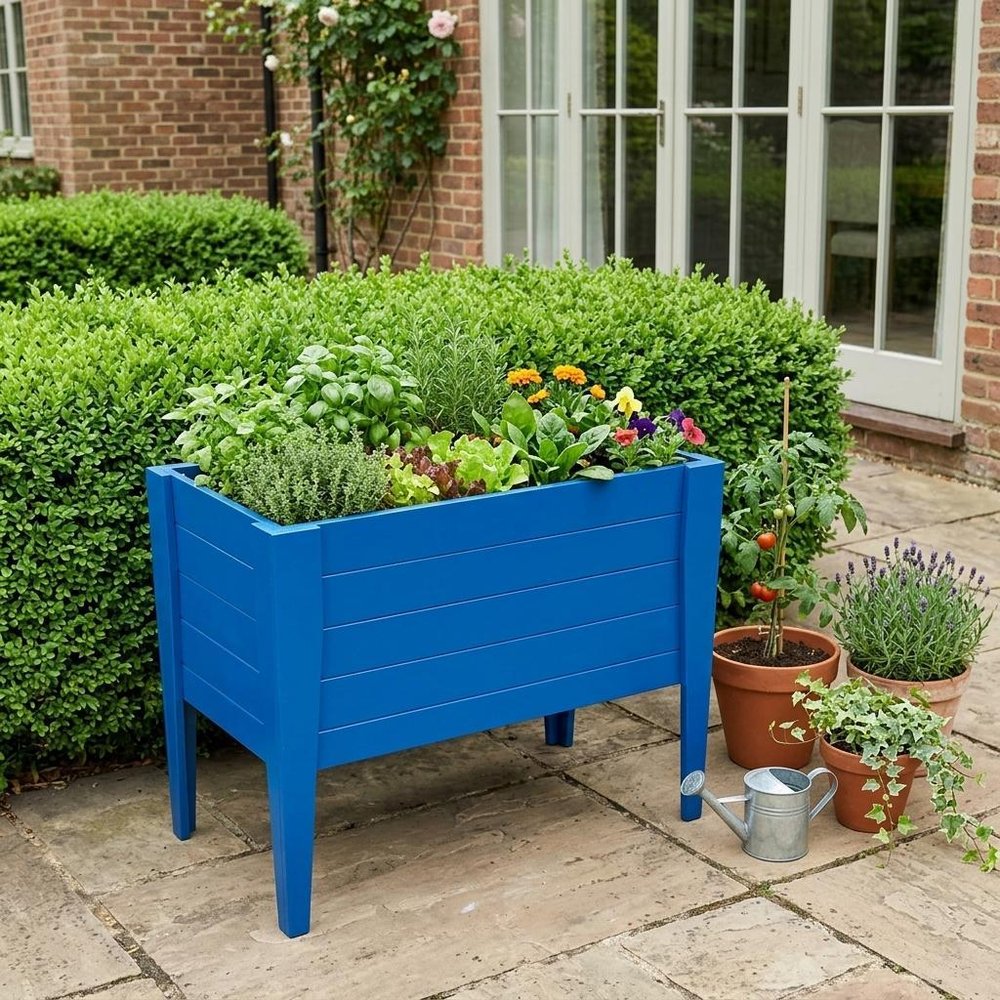 30" X 36" Red Heavy Duty Plastic Rectangular Raised Garden Bed