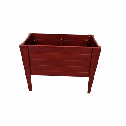 30" X 36" Red Heavy Duty Plastic Rectangular Raised Garden Bed