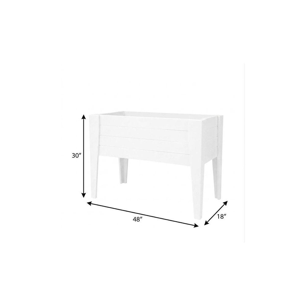 30" X 48" Black Heavy Duty Plastic Rectangular Raised Garden Bed