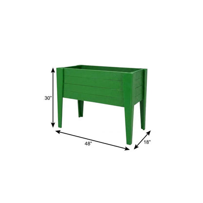 30" X 48" Black Heavy Duty Plastic Rectangular Raised Garden Bed