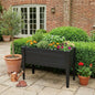 30" X 60" Black Heavy Duty Plastic Rectangular Raised Garden Bed