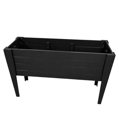 30" X 60" Black Heavy Duty Plastic Rectangular Raised Garden Bed