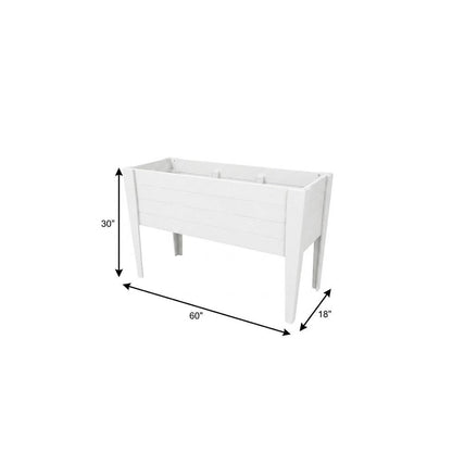30" X 60" Black Heavy Duty Plastic Rectangular Raised Garden Bed