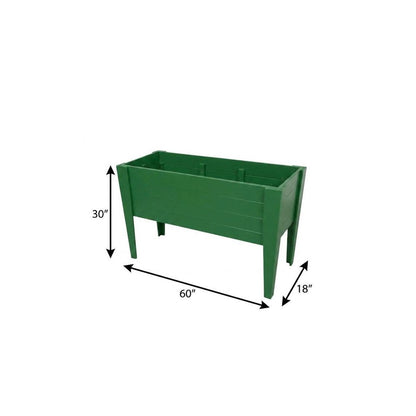 30" X 60" Black Heavy Duty Plastic Rectangular Raised Garden Bed