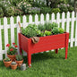 30" X 60" Black Heavy Duty Plastic Rectangular Raised Garden Bed