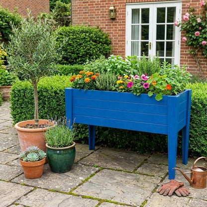 30" X 60" Black Heavy Duty Plastic Rectangular Raised Garden Bed