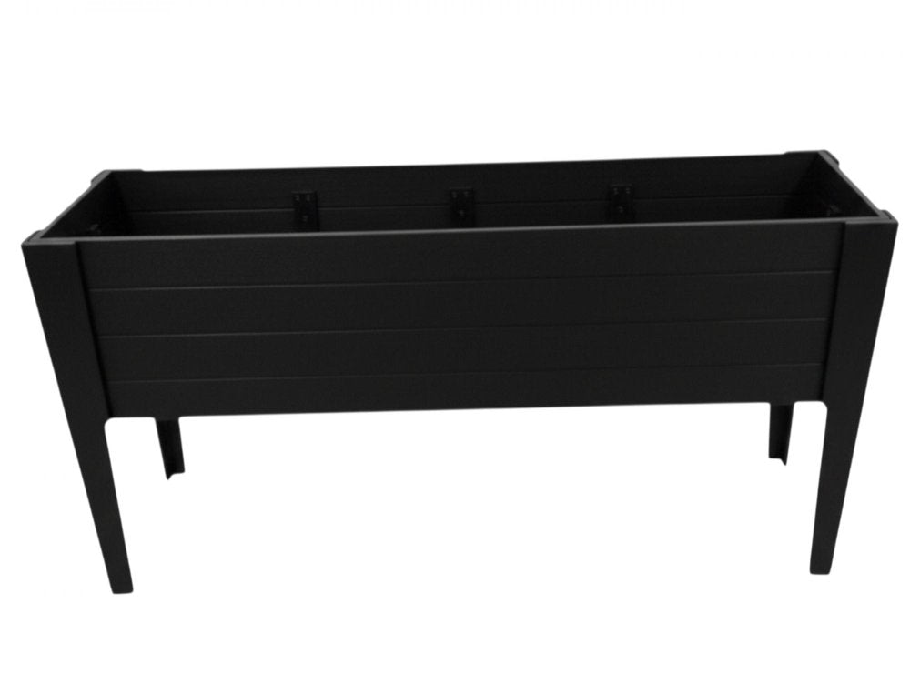 30" X 72" Black Heavy Duty Plastic Rectangular Raised Garden Bed