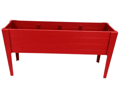 30" X 72" Black Heavy Duty Plastic Rectangular Raised Garden Bed