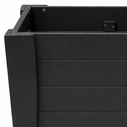 20" X 24" Black Heavy Duty Plastic Square Planter Box