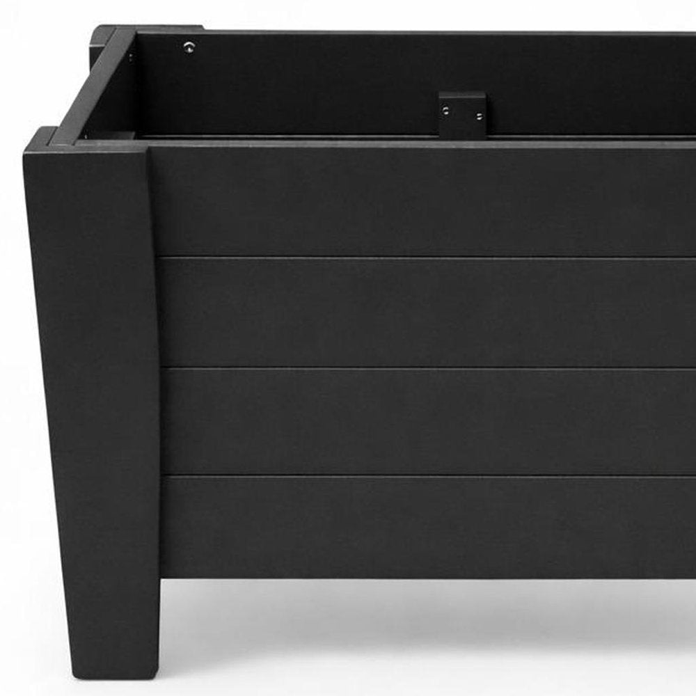 20" X 24" Black Heavy Duty Plastic Square Planter Box