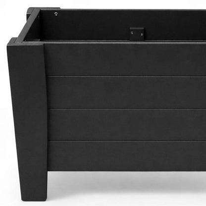 20" X 24" Black Heavy Duty Plastic Square Planter Box