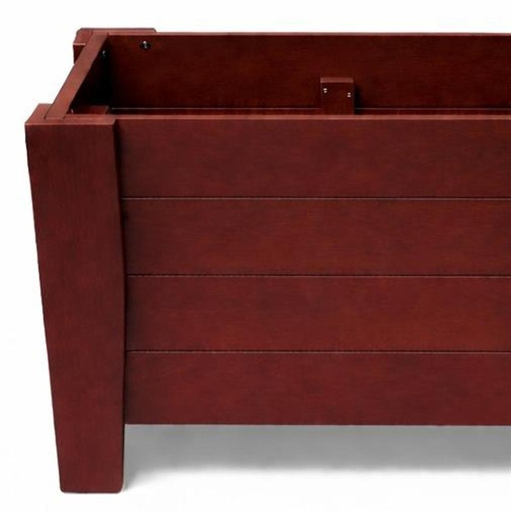 20" X 24" Black Heavy Duty Plastic Square Planter Box